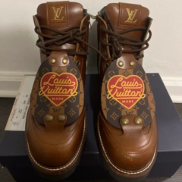 Louis Vuitton Oberkampf Nigo Vuitton boot Brown - Picture 1 of 5